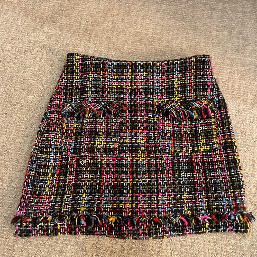 Zara tweed colorful skirt